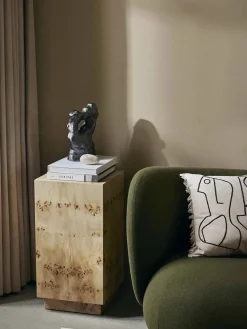 Ferm Living Figure Cushion, off-white/coffee fra Online