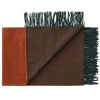 Silkeborg Uldspinderi Franja Plaid, green/orange fra Clearance