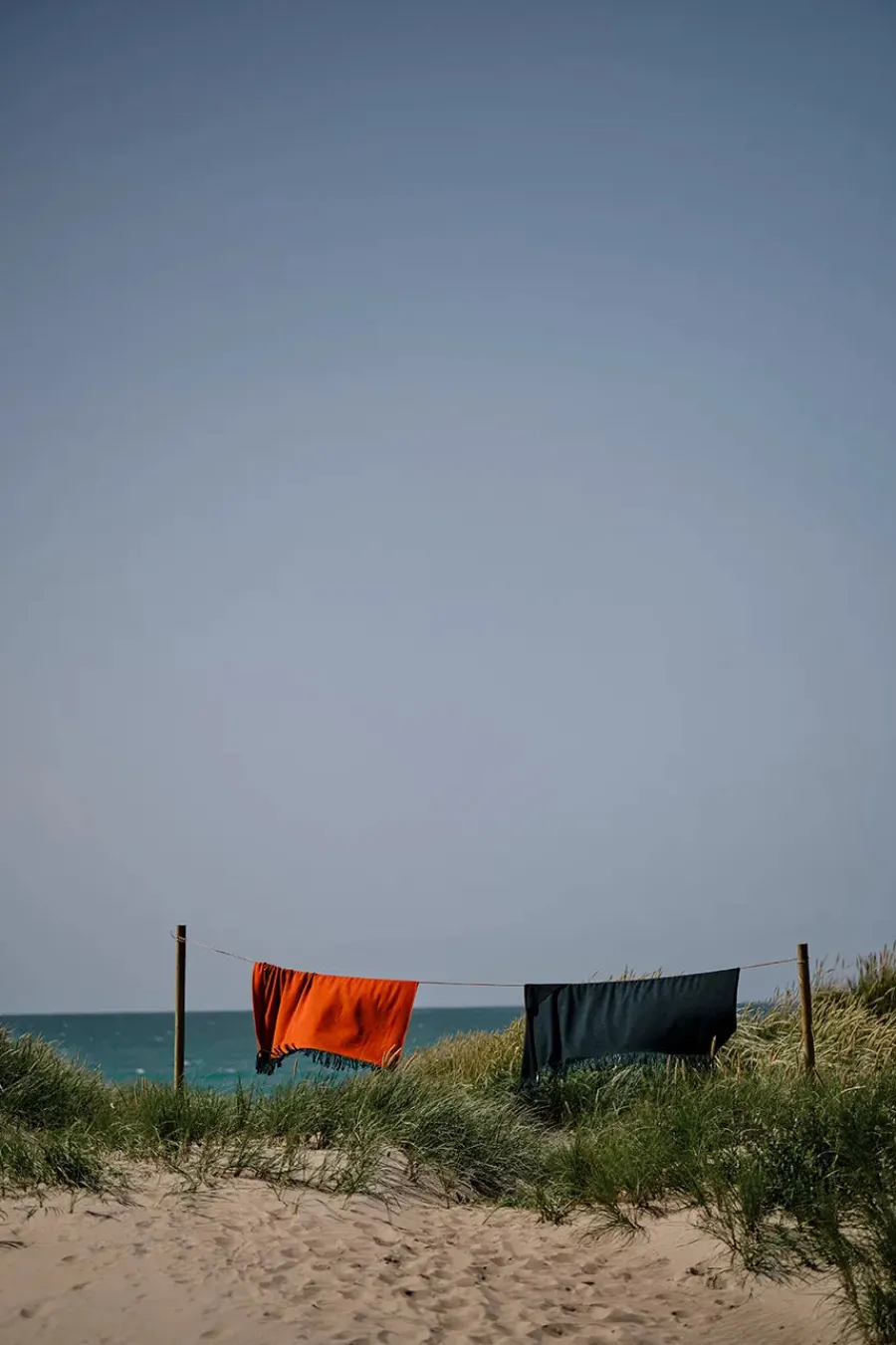 Silkeborg Uldspinderi Franja Plaid, green/orange fra Clearance