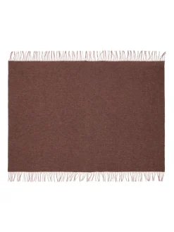 Silkeborg Uldspinderi Franja Plaid, pink/brown fra