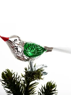 Brink Nordic Fugl m. Klemme 10 cm, sølvfarvet/guld fra Hot