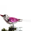 Brink Nordic Fugl m. Klemme 10 cm, sølvfarvet/pink fra New