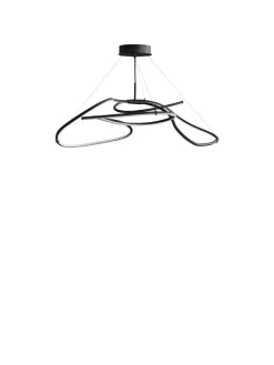 101 Copenhagen Ghost Chandelier, Mini, Burned Black fra Hot