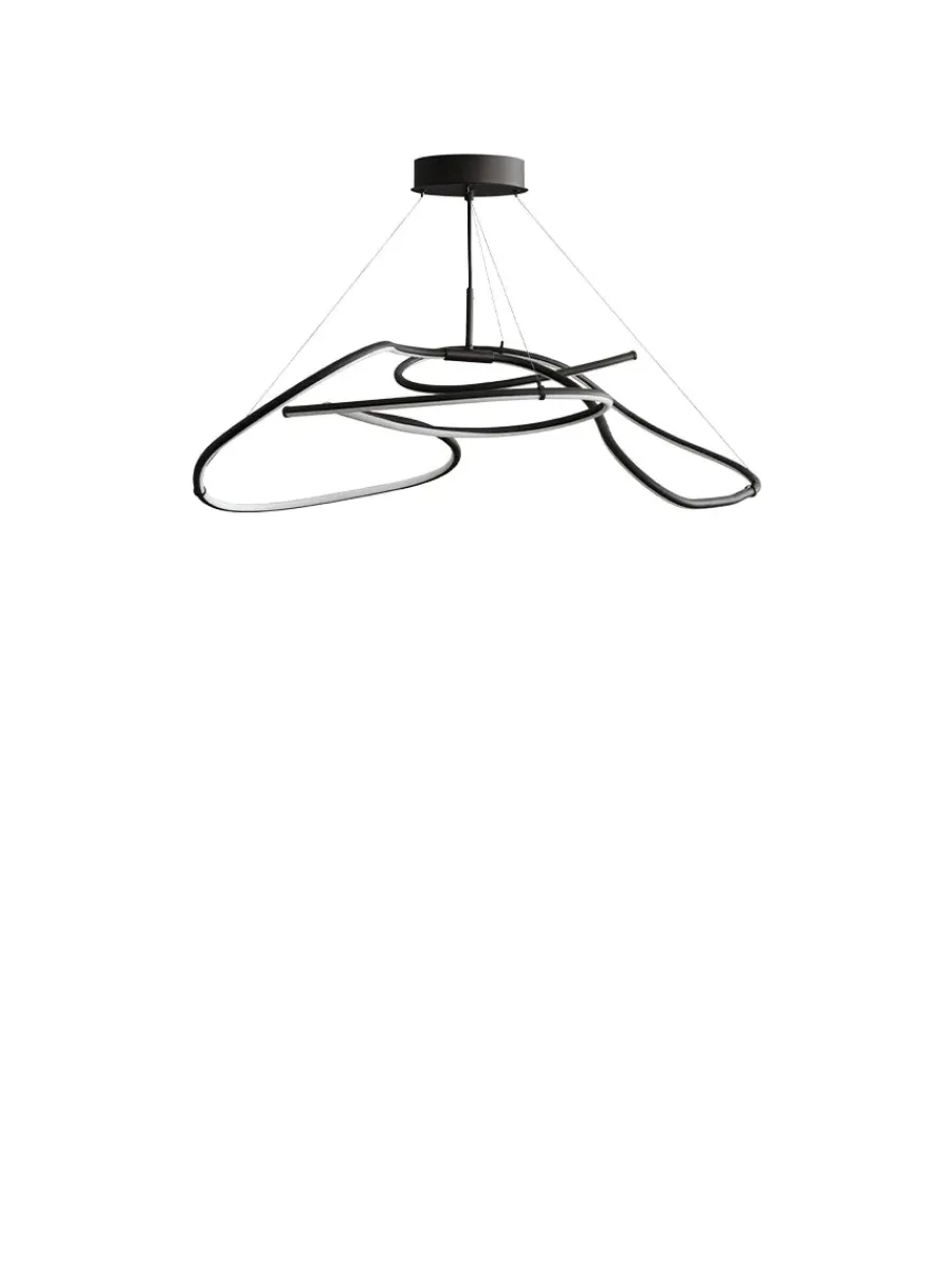 101 Copenhagen Ghost Chandelier, Mini, Burned Black fra Hot
