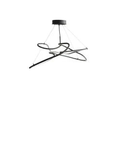 101 Copenhagen Ghost Chandelier, Mini, Burned Black fra Hot