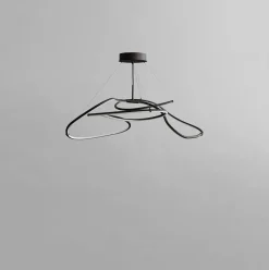 101 Copenhagen Ghost Chandelier, Mini, Burned Black fra Hot