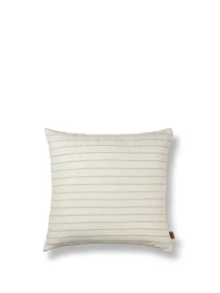 Ferm Living Grand Cushion, offwhite/chocolate fra Clearance