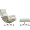 Vitra Grand Relax Lænestol inkl. Fodskammel, grey/beige fra New