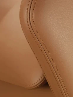 Vitra Grand Repos Lænestol inkl. Fodskammel, cognac (Premium Læder) fra