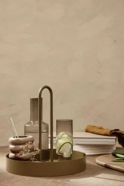 Ferm Living Grib Tray, Olive fra