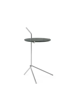 &Tradition Halten SH9 Sidebord, polished steel & marble fra Outlet