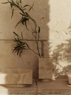 Ferm Living Hew high centrepiece, travertin fra Sale