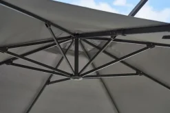 Cane-line Hyde Luxe Parasol 3x3 m. med tilt inkl. fod fra Sale