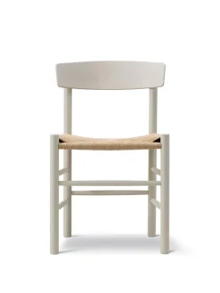 Fredericia Furniture J39 Folkestolen, Khaki grøn af Børge Mogensen Outlet
