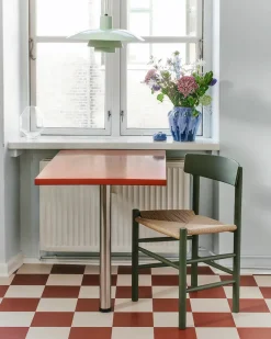 Fredericia Furniture J39 Folkestolen, Khaki grøn af Børge Mogensen Outlet