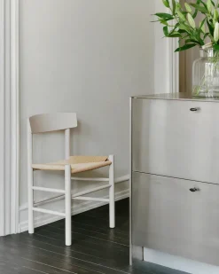 Fredericia Furniture J39 Folkestolen, Khaki grøn af Børge Mogensen Outlet