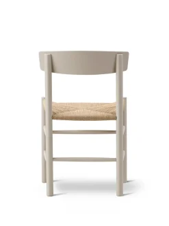 Fredericia Furniture J39 Folkestolen, Khaki grøn af Børge Mogensen Outlet