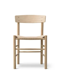 Fredericia Furniture J39 Folkestolen, sæbebehandlet eg af Børge Mogensen Discount