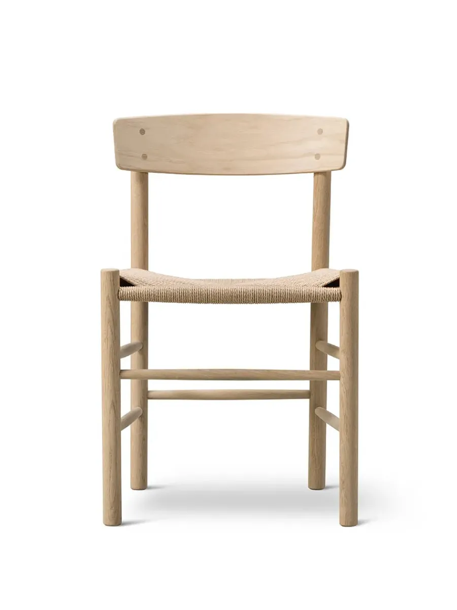 Fredericia Furniture J39 Folkestolen, sæbebehandlet eg af Børge Mogensen Discount