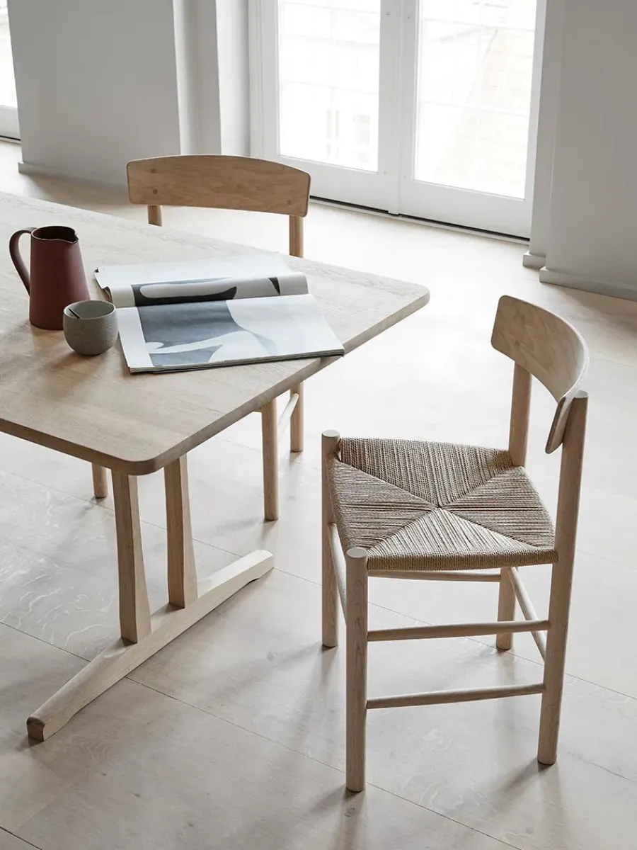 Fredericia Furniture J39 Folkestolen, sæbebehandlet eg af Børge Mogensen Discount