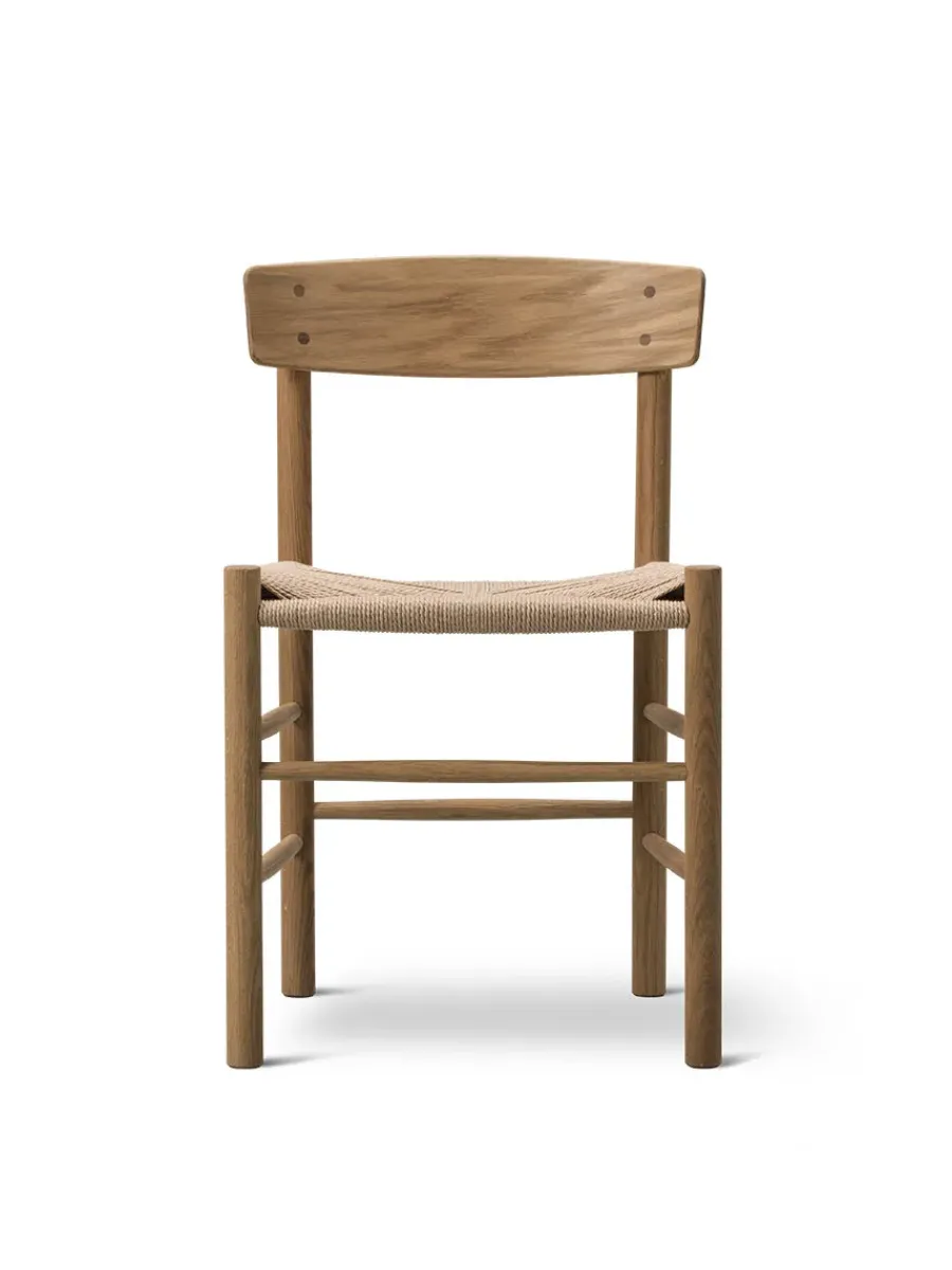 Fredericia Furniture J39 Folkestolen, sæbebehandlet eg af Børge Mogensen Discount