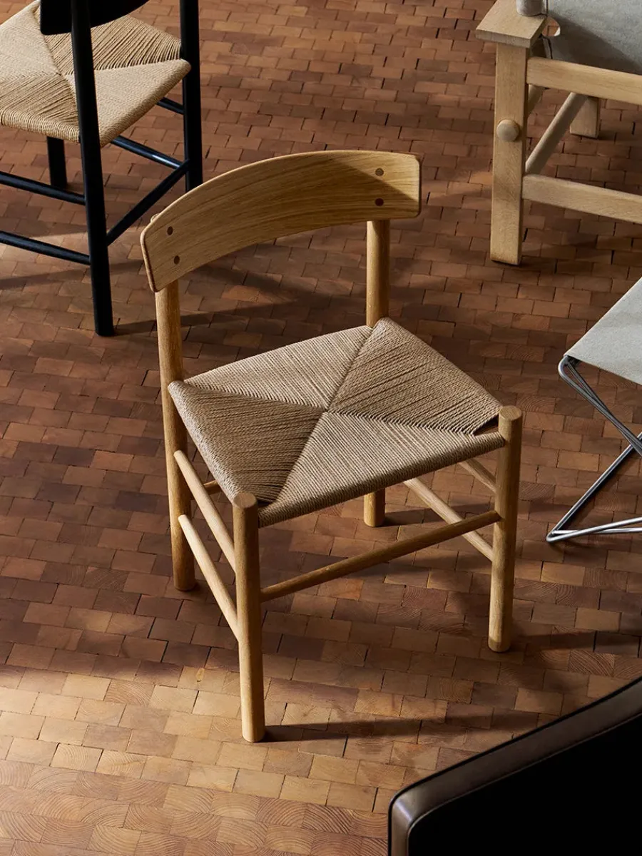 Fredericia Furniture J39 Folkestolen, sæbebehandlet eg af Børge Mogensen Discount