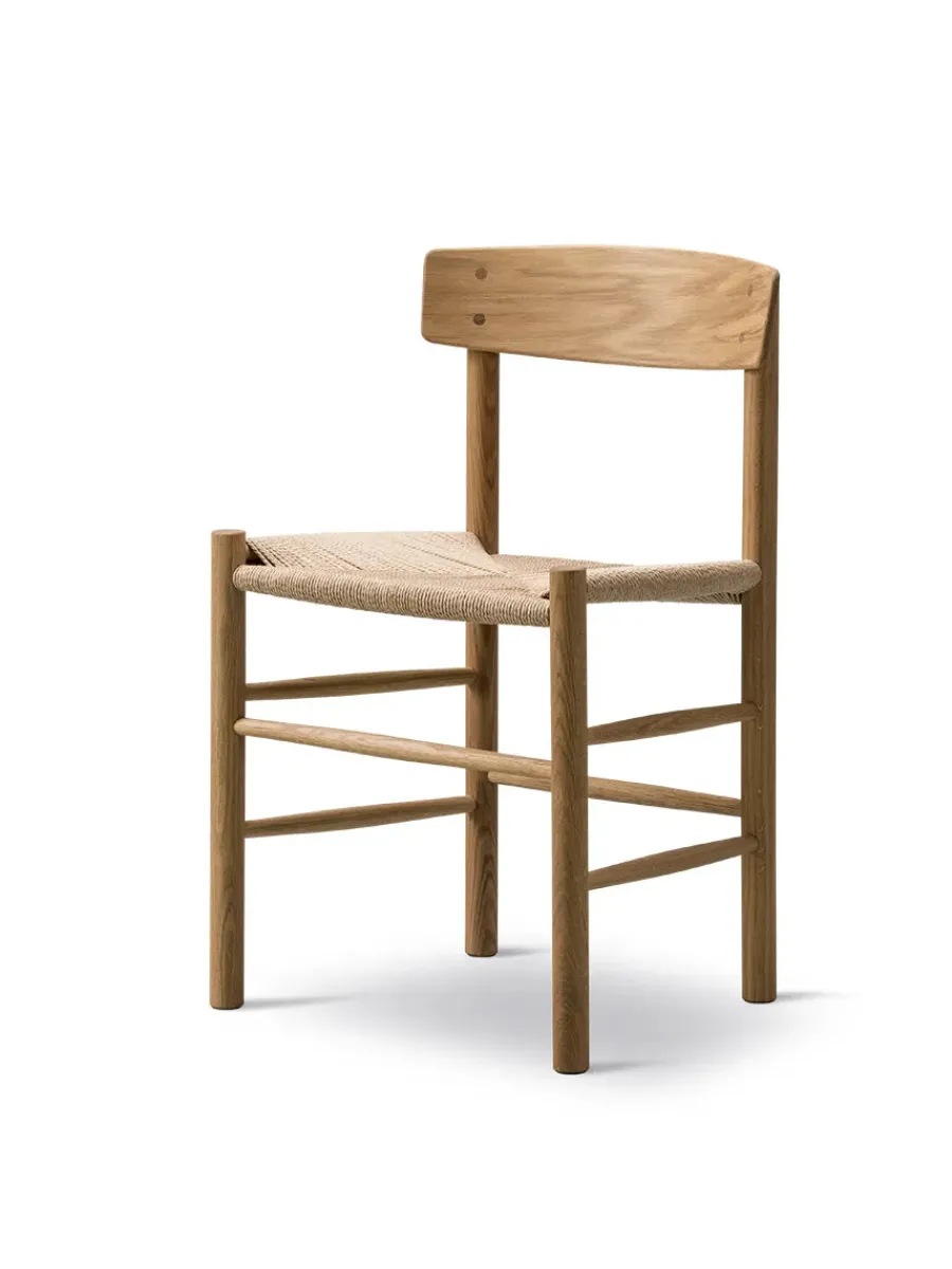 Fredericia Furniture J39 Folkestolen, sæbebehandlet eg af Børge Mogensen Discount
