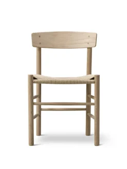 Fredericia Furniture J39 Folkestolen, sæbebehandlet eg af Børge Mogensen Discount