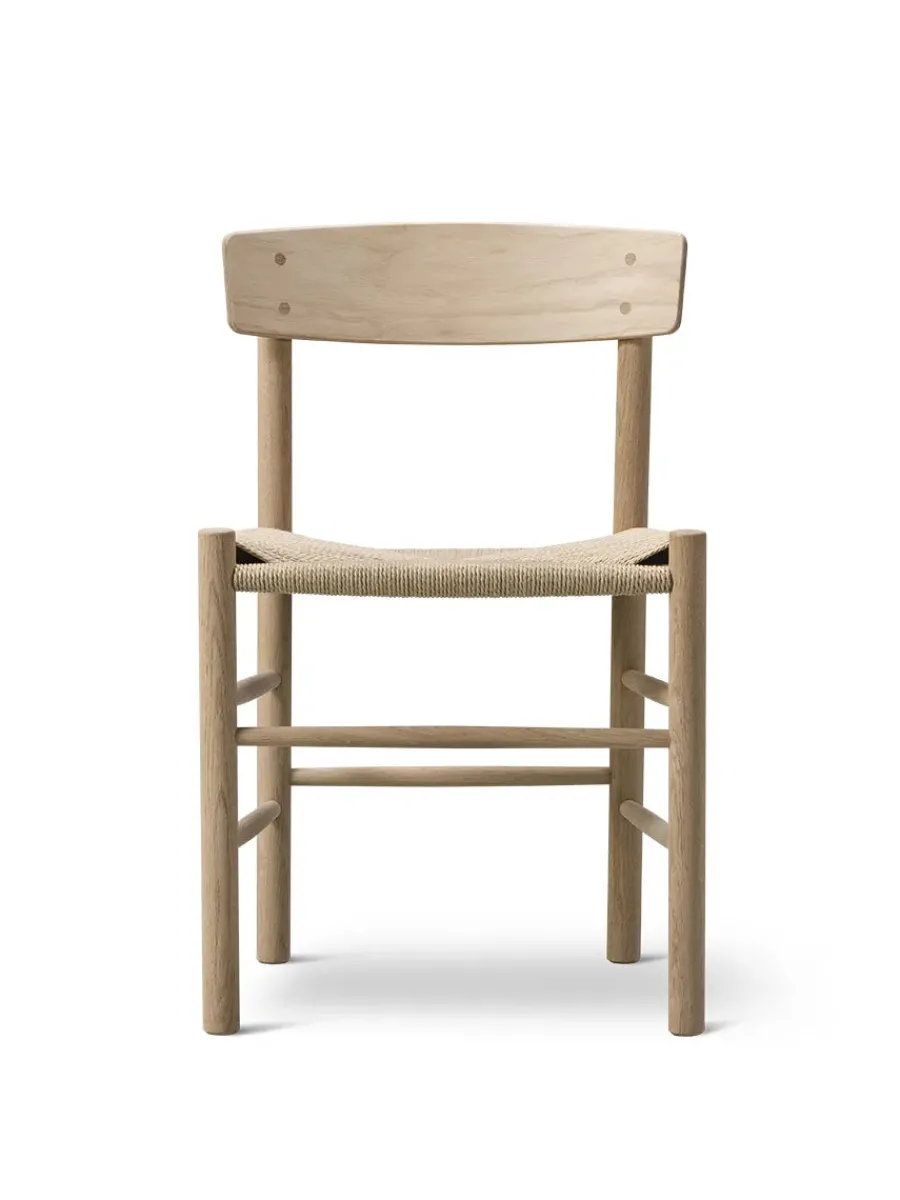 Fredericia Furniture J39 Folkestolen, sæbebehandlet eg af Børge Mogensen Discount