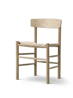 Fredericia Furniture J39 Folkestolen, sæbebehandlet eg af Børge Mogensen Discount