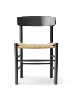 Fredericia Furniture J39 Folkestolen, sortlakeret bøg af Børge Mogensen Sale