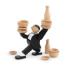 Kikkerland Don't Tip The Waiter, stacking game Hot