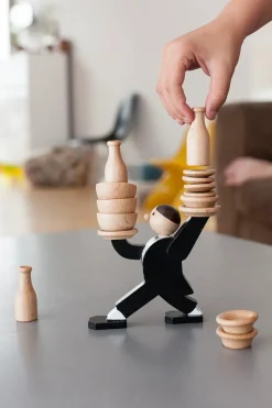 Kikkerland Don't Tip The Waiter, stacking game Hot