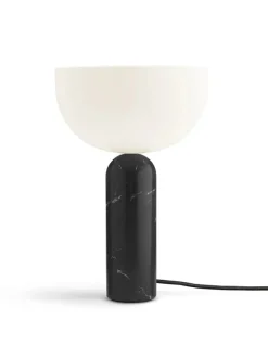 New Works Kizu Bordlampe Large, Black Marble fra Discount