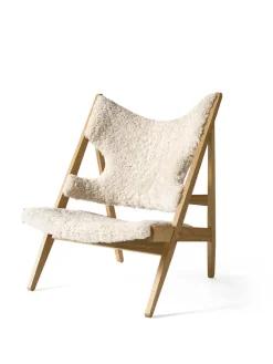 Audo Copenhagen Knitting Lounge Chair, Sheepskin fra Hot