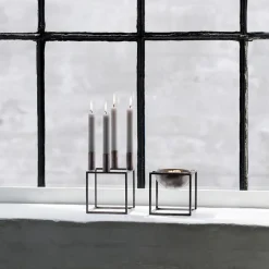 Audo Copenhagen Kubus 4 Lysestage, bruneret kobber fra