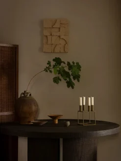Audo Copenhagen Kubus 4 Lysestage, bruneret kobber fra