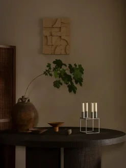 Audo Copenhagen Kubus 4 Lysestage, bruneret kobber fra