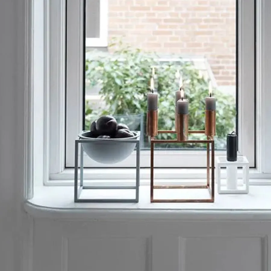 Audo Copenhagen Kubus 1 Lysestage, hvid fra Online