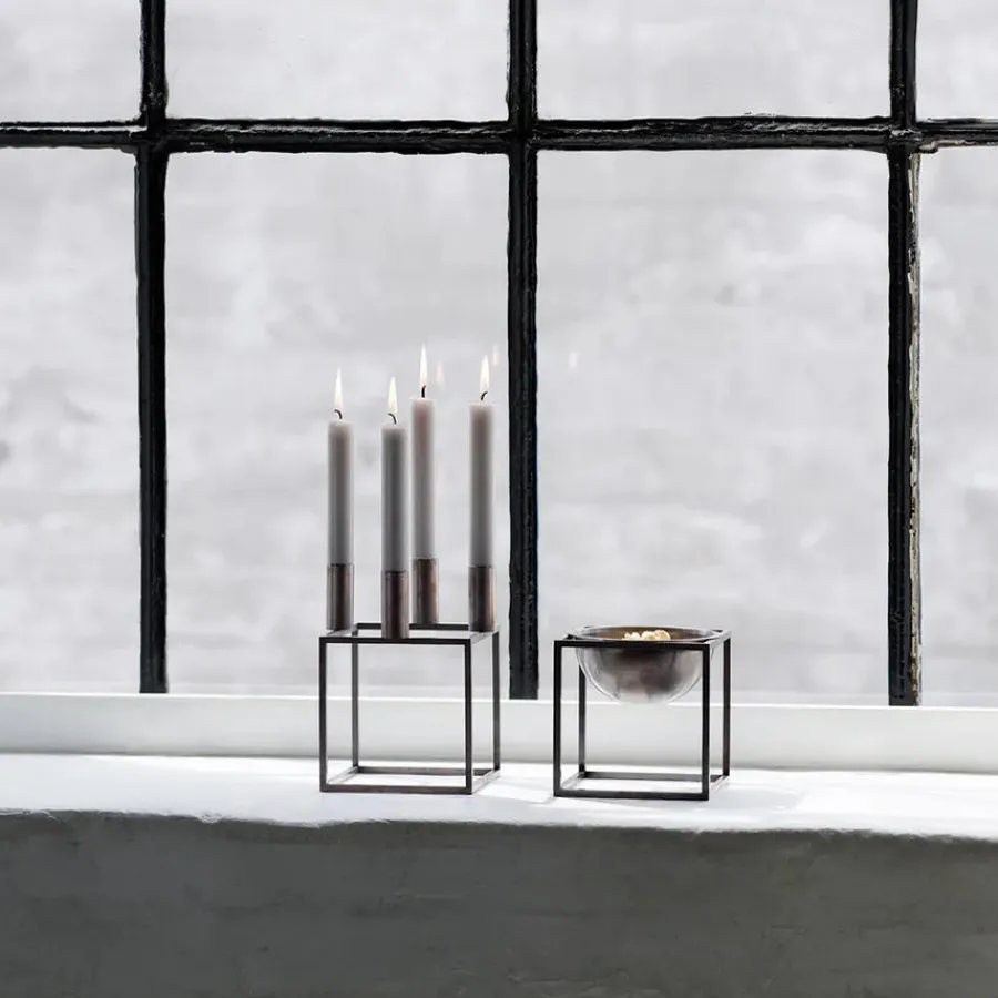 Audo Copenhagen Kubus 4 Lysestage, zink fra New