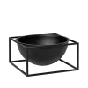 Audo Copenhagen Kubus Bowl Centerpiece Large, sort fra New