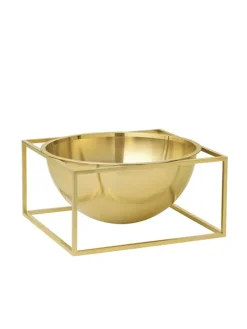 Audo Copenhagen Kubus Bowl Centerpiece Large, sort fra New