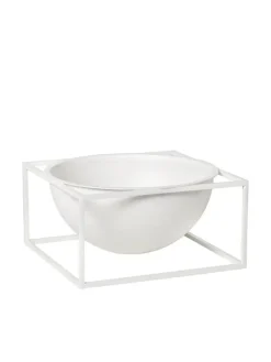 Audo Copenhagen Kubus Bowl Centerpiece Large, sort fra New
