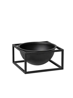 Audo Copenhagen Kubus Bowl Centerpiece Small, sort fra Outlet