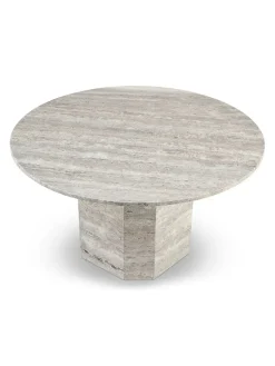 Wabi Sabi Nordic Lago Spisebord, travertin silver fra Outlet