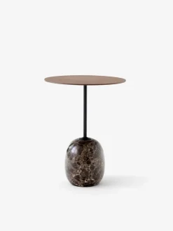 &Tradition Lato bord LN9, Deep Green & Verde Alpi Marble fra Best