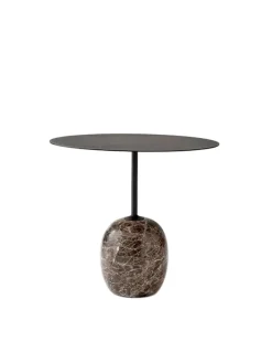 &Tradition Lato bord LN9, Deep Green & Verde Alpi Marble fra Best