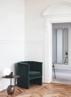 &Tradition Lato bord LN9, Deep Green & Verde Alpi Marble fra Best