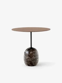 &Tradition Lato bord LN9, Deep Green & Verde Alpi Marble fra Best