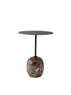&Tradition Lato bord LN9, Deep Green & Verde Alpi Marble fra Best